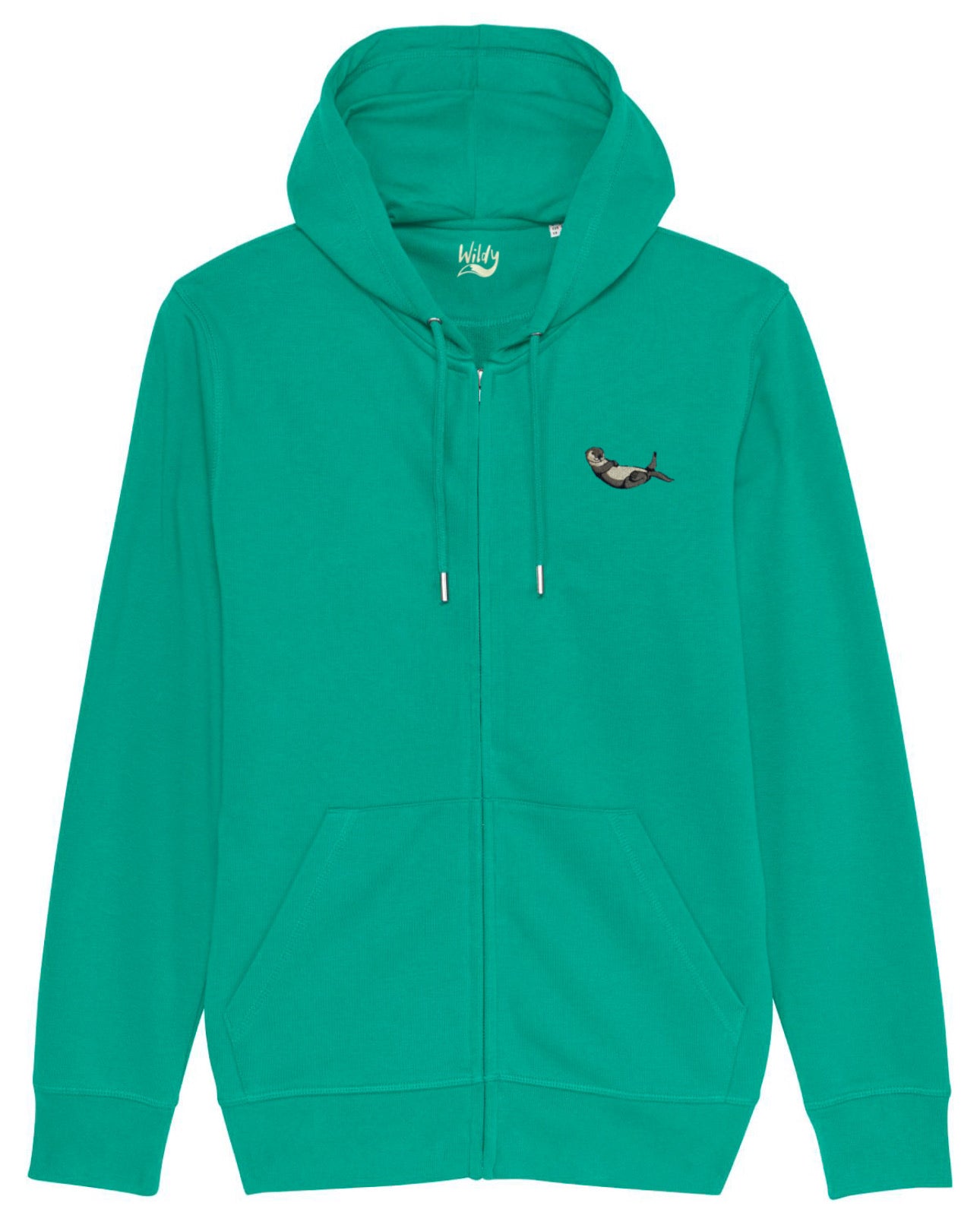 Felpa Wildy Organic Cappuccio Zip Limited Edition - LONTRA