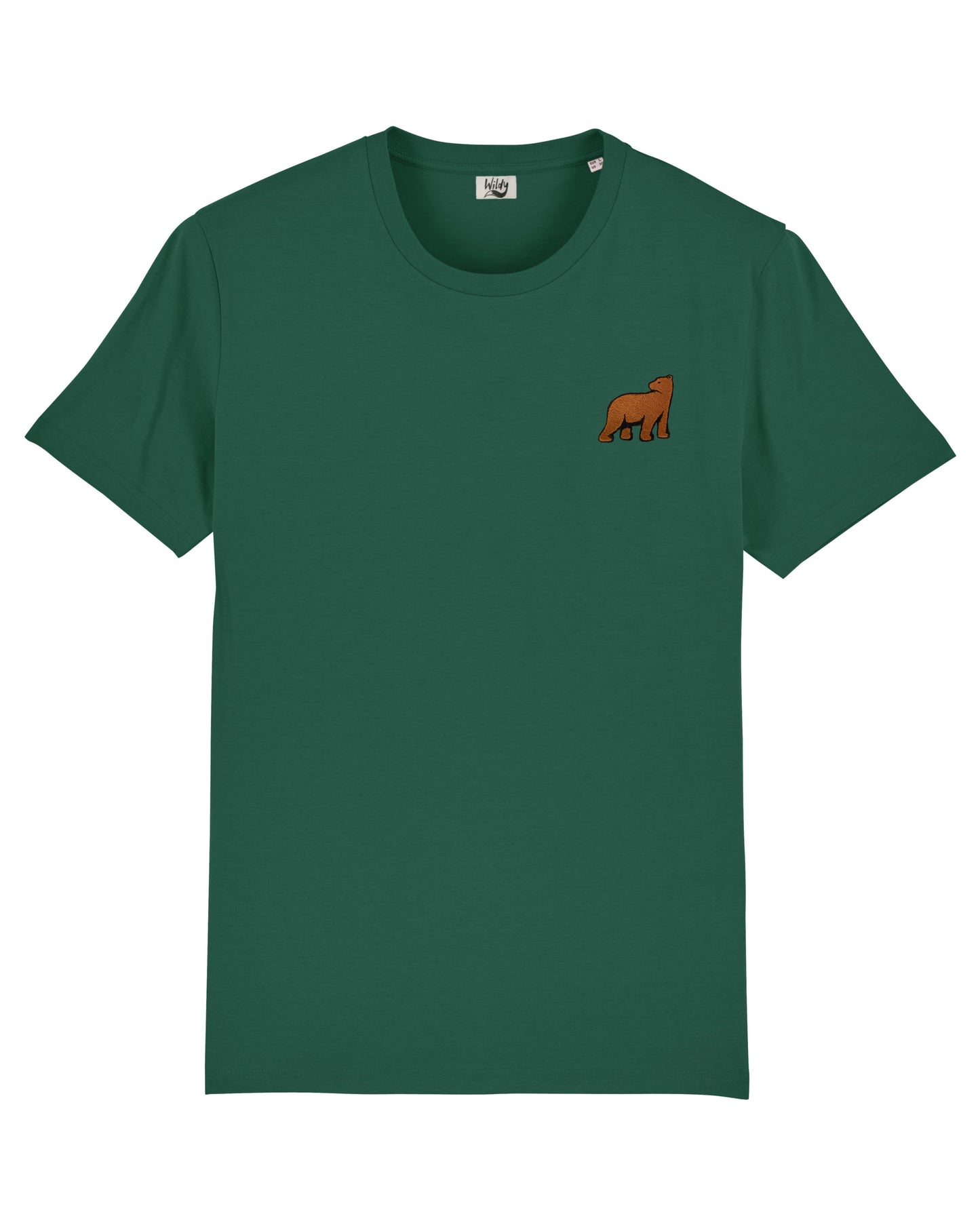 T-SHIRT WILDY 100% cotone biologico certificato - ORSO BRUNO