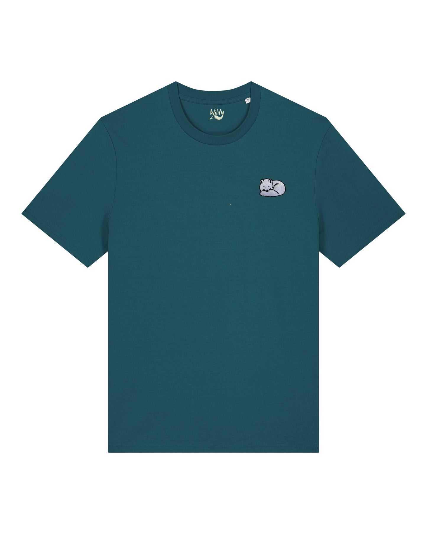 T-SHIRT WILDY 100% cotone biologico certificato - VOLPE ARTICA