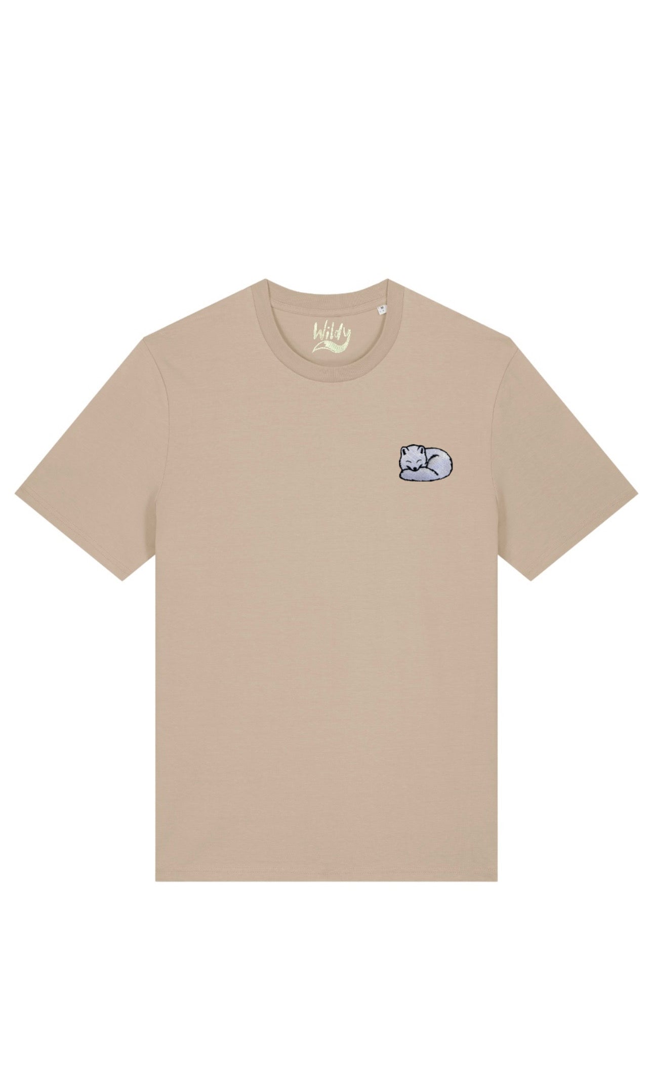 T-SHIRT WILDY 100% cotone biologico certificato - VOLPE ARTICA